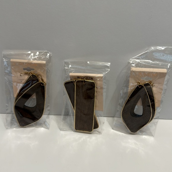 Blossom (Set of 3) Brown with Gold Trim New in Package - Picture 3 of 17